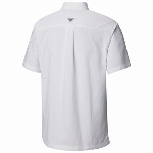 Columbia PFG Harborside™ Linen Camp Skjorta Herr Vita (KVTWB1936)